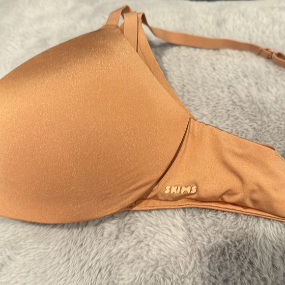 SKIMS T-Shirt Demi Bra (Wireless Form) Ochre Color Size 32C - Picture 9 of 9